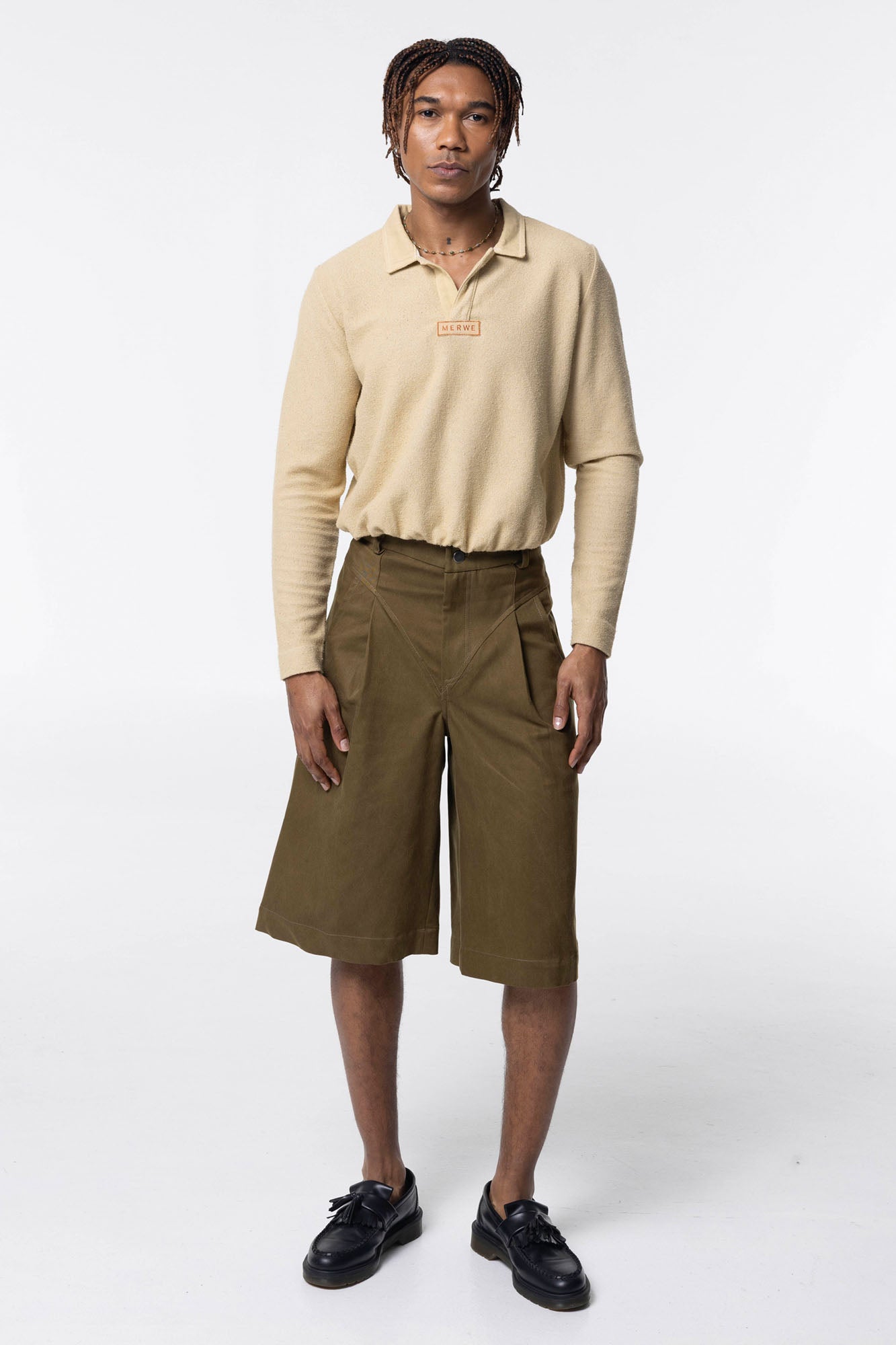 Bermuda Shorts | Olive Twill