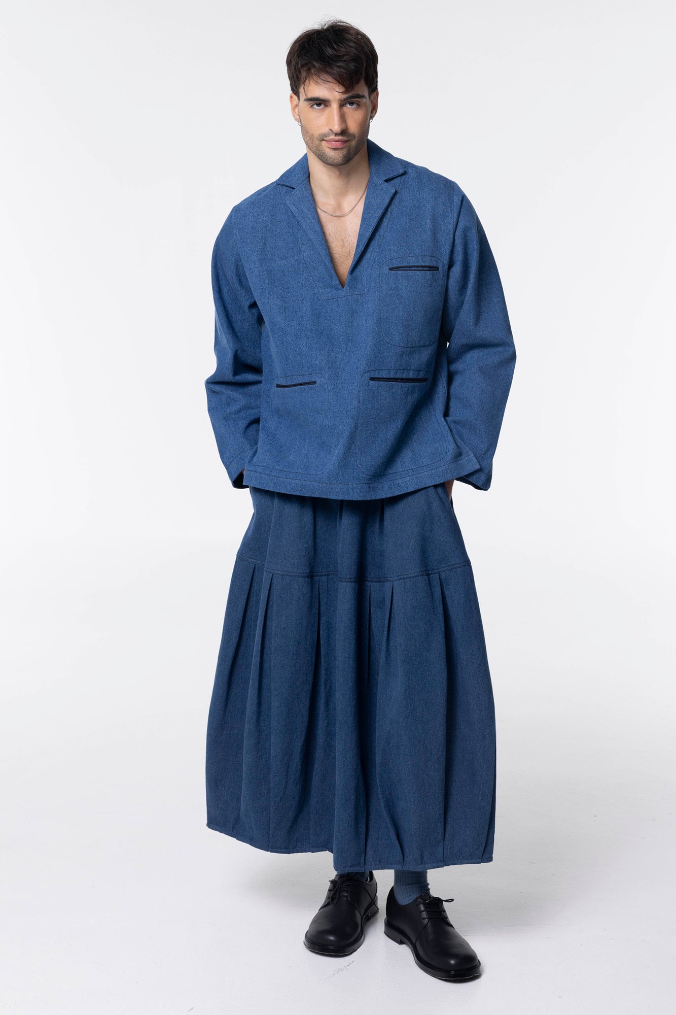 Selvage Shacket | Denim