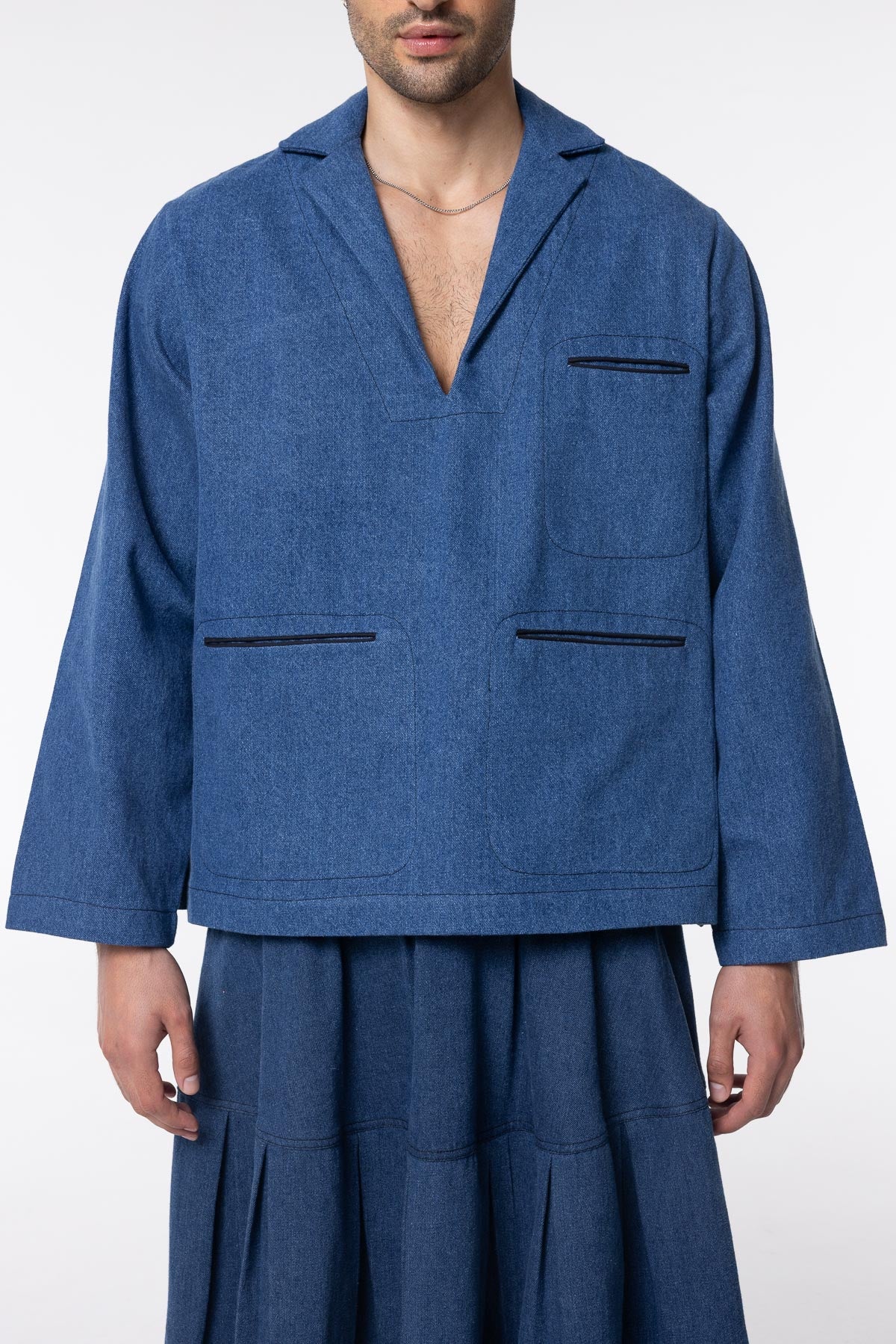 Selvage Shacket | Denim