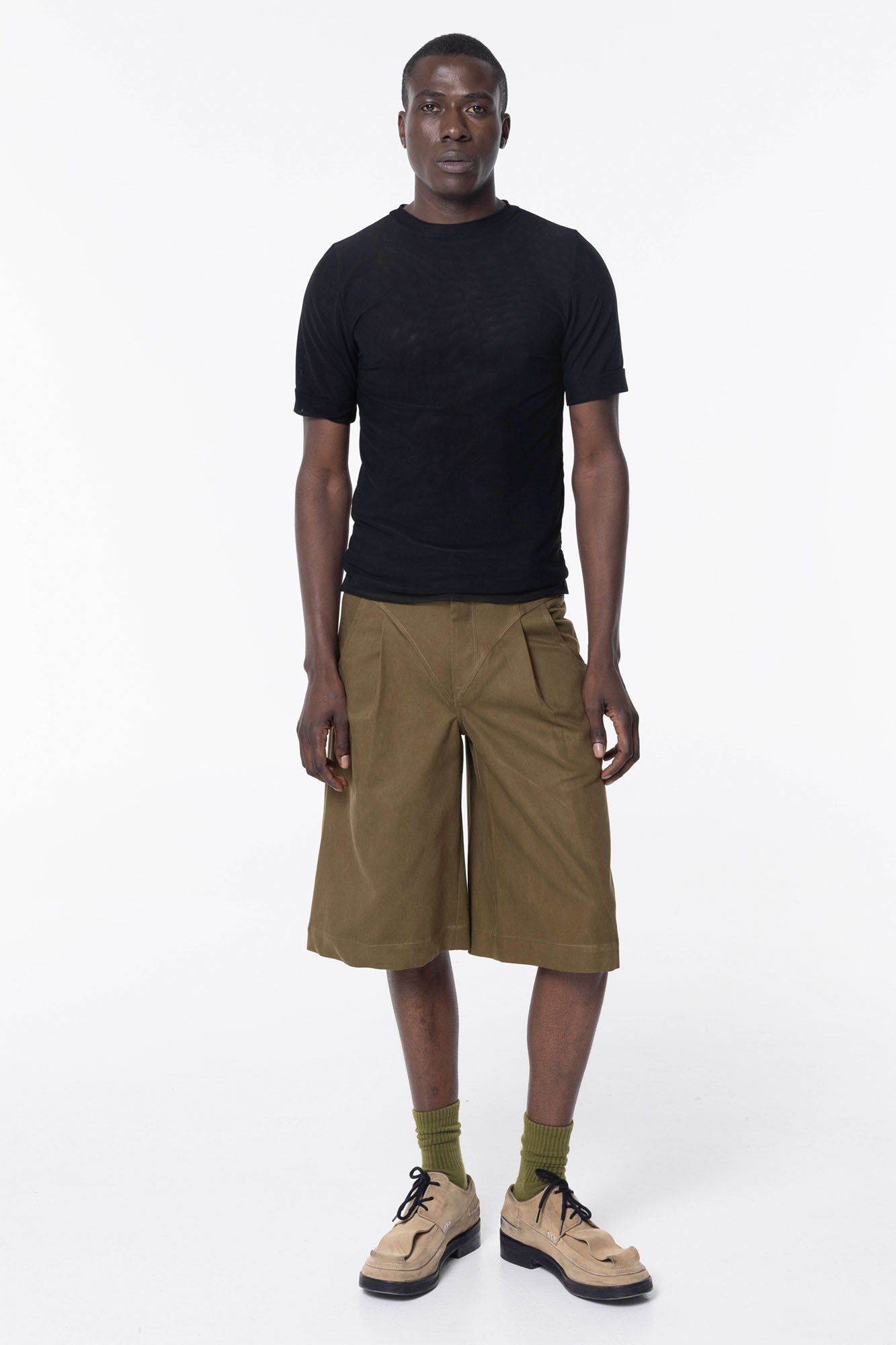 Bermuda Shorts | Olive Twill