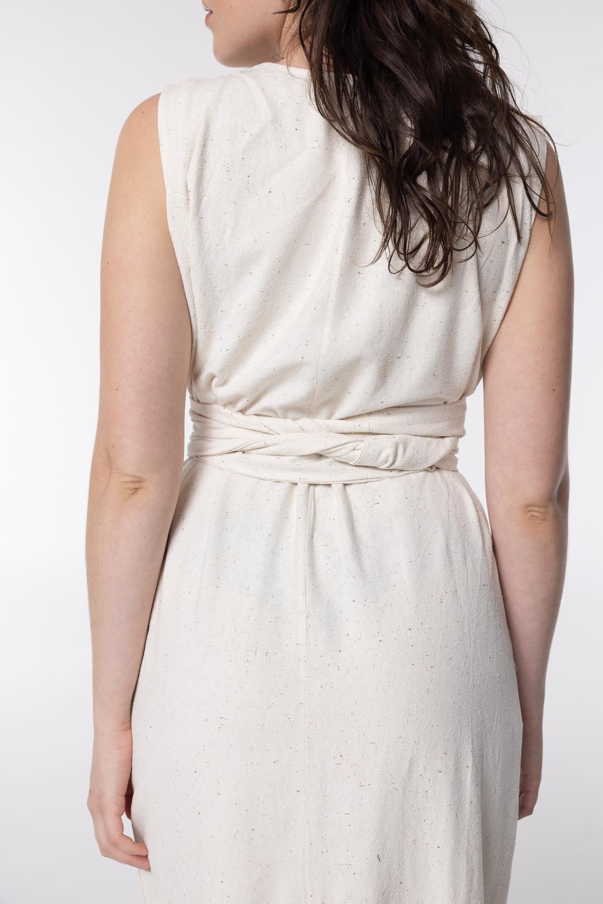 Tux-Tie Dress | Linen Blend