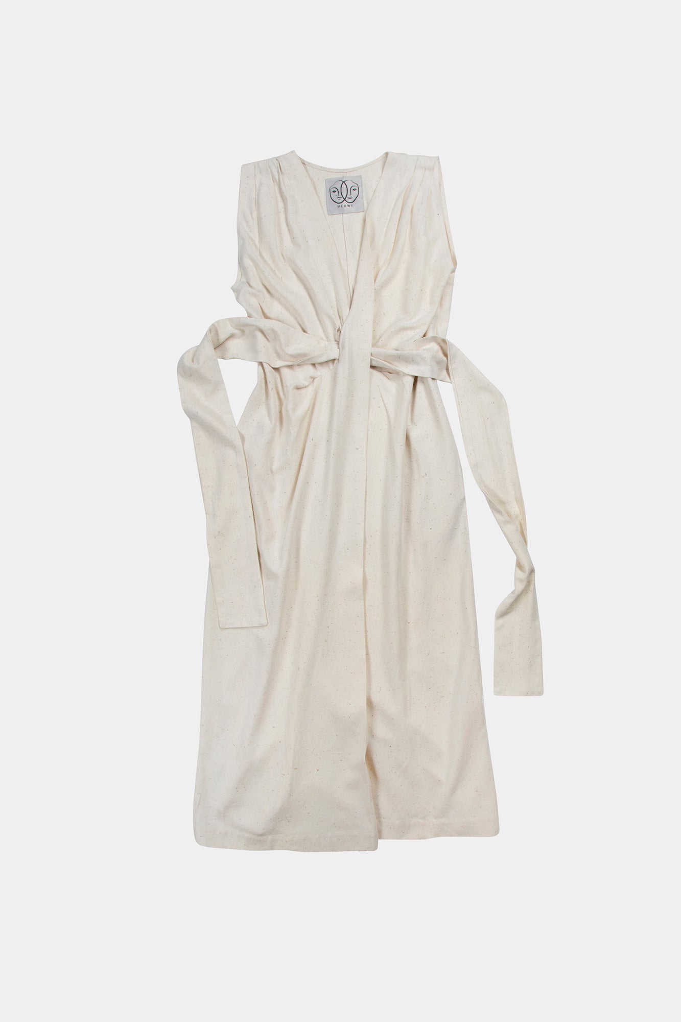 Tux-Tie Dress | Linen Blend
