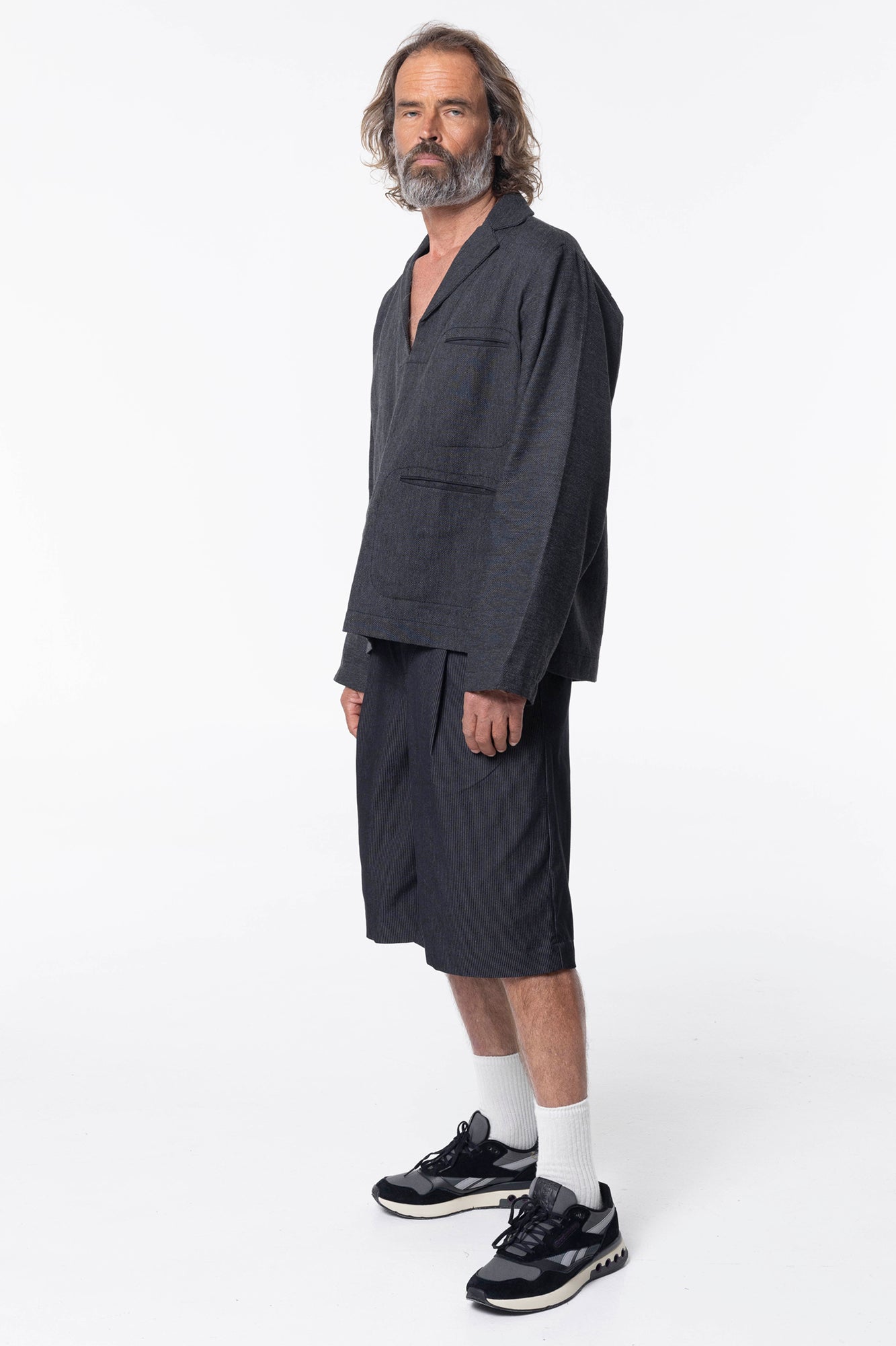 Selvage Shacket | Herringbone