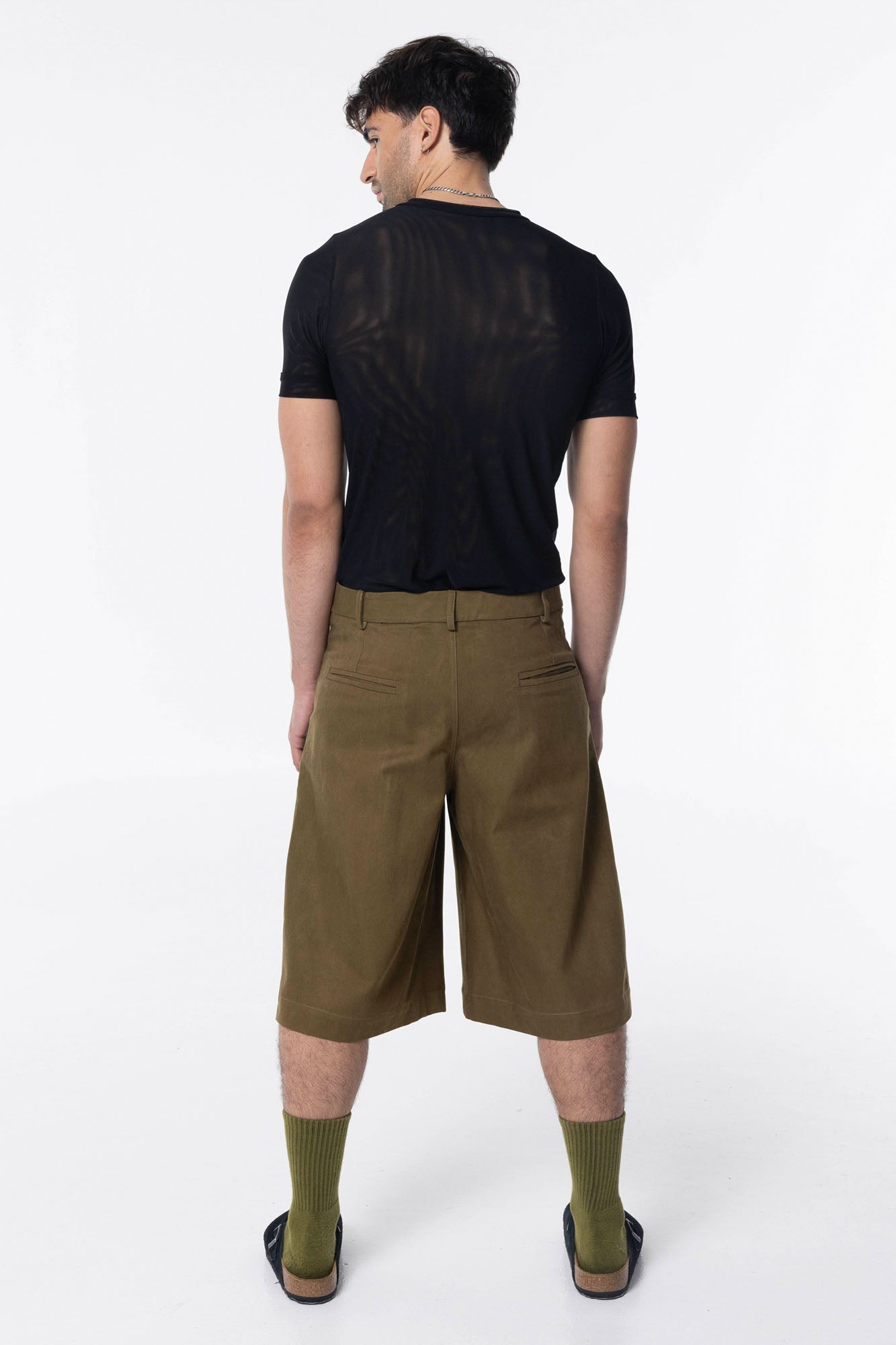 Bermuda Shorts | Olive Twill