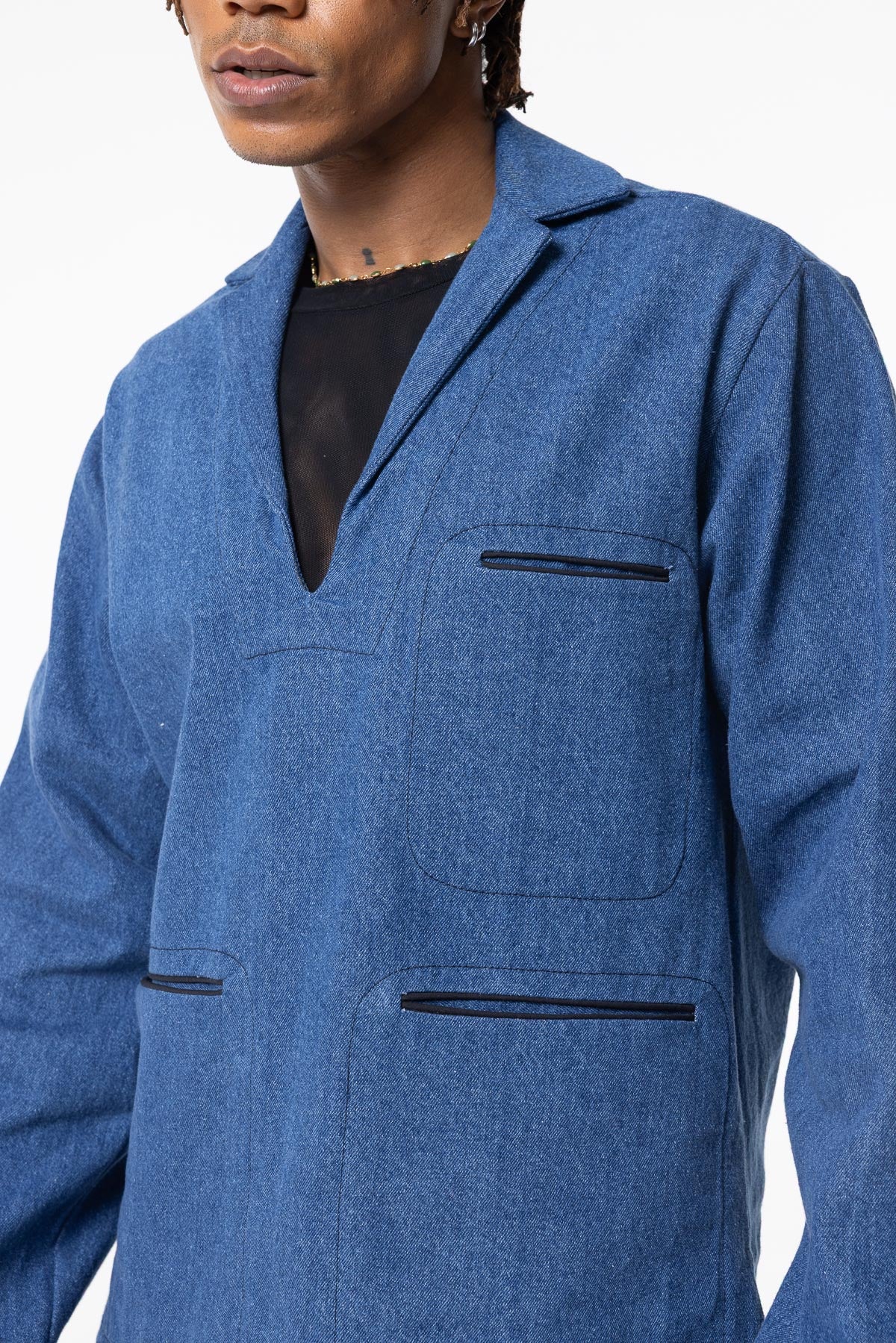 Selvage Shacket | Denim