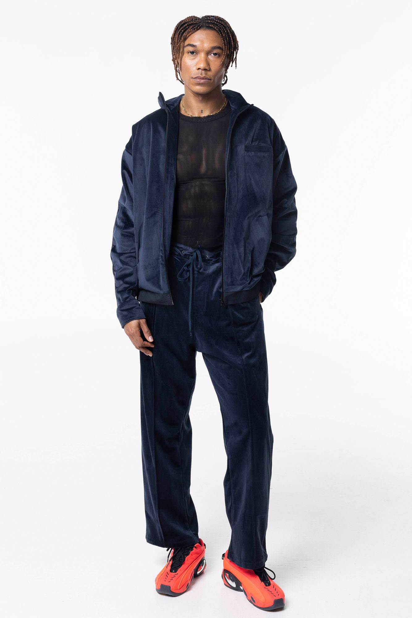 Velvet Tracksuit Top