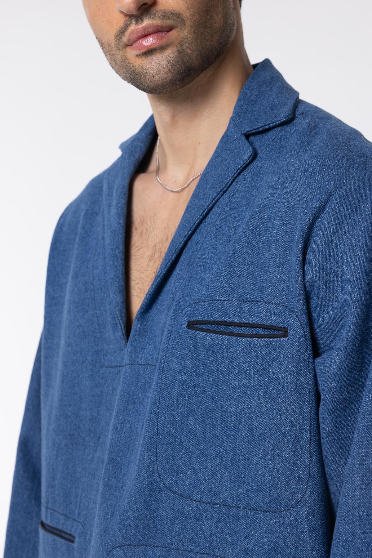 Selvage Shacket | Denim