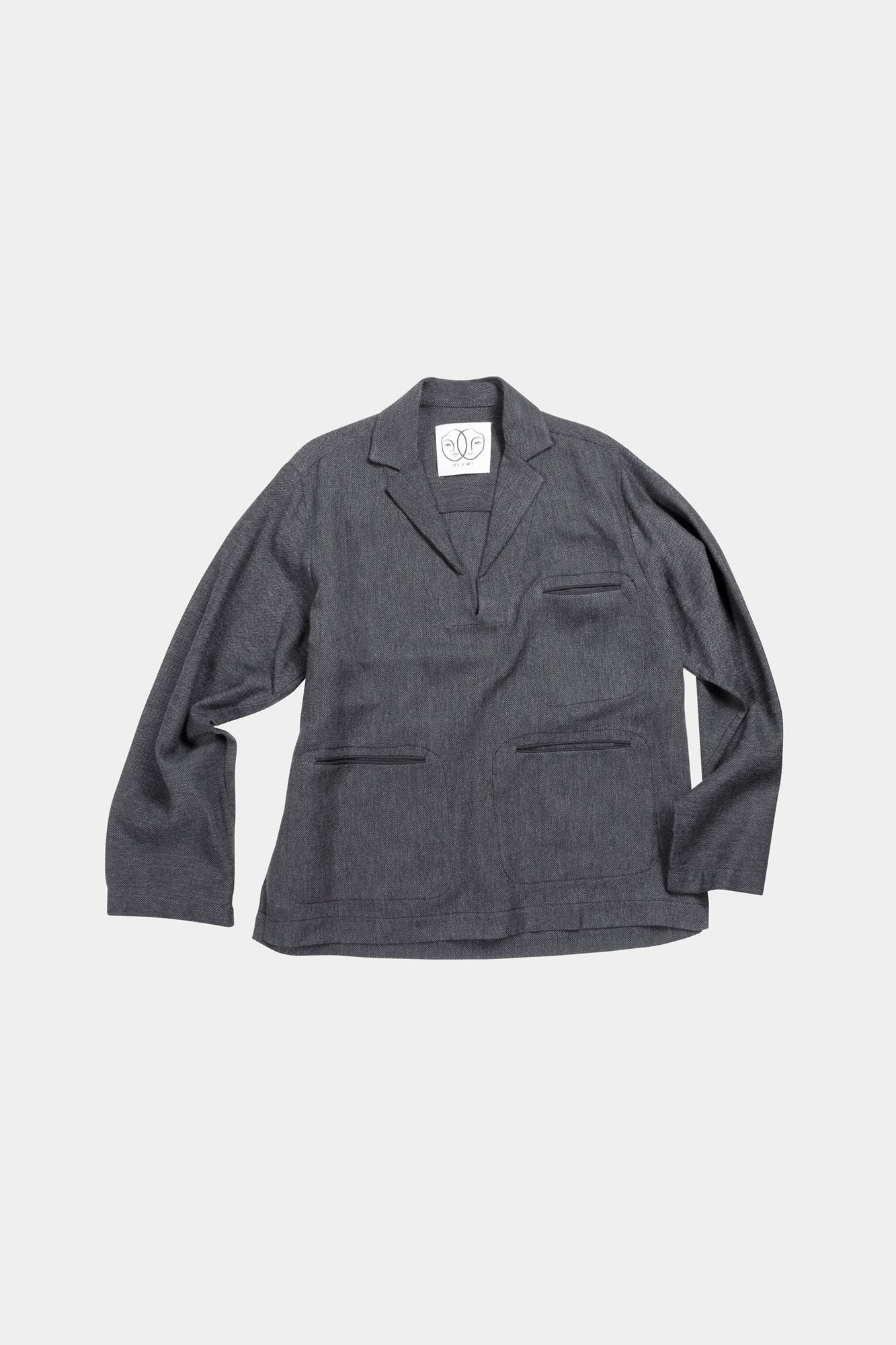 Selvage Shacket | Herringbone