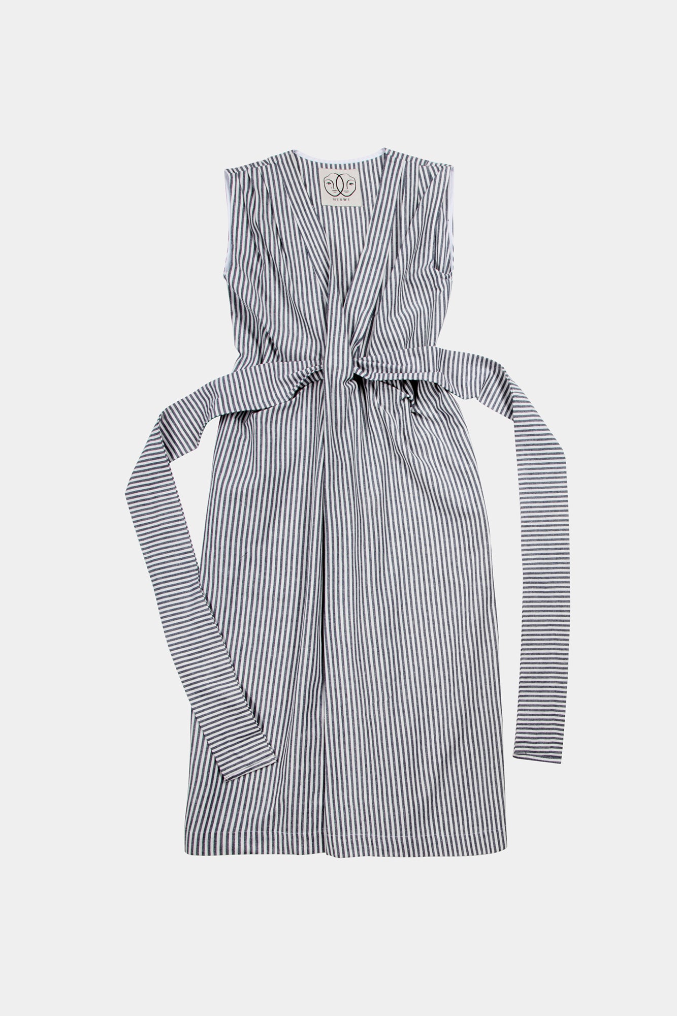 Tux-Tie Dress | Stripe